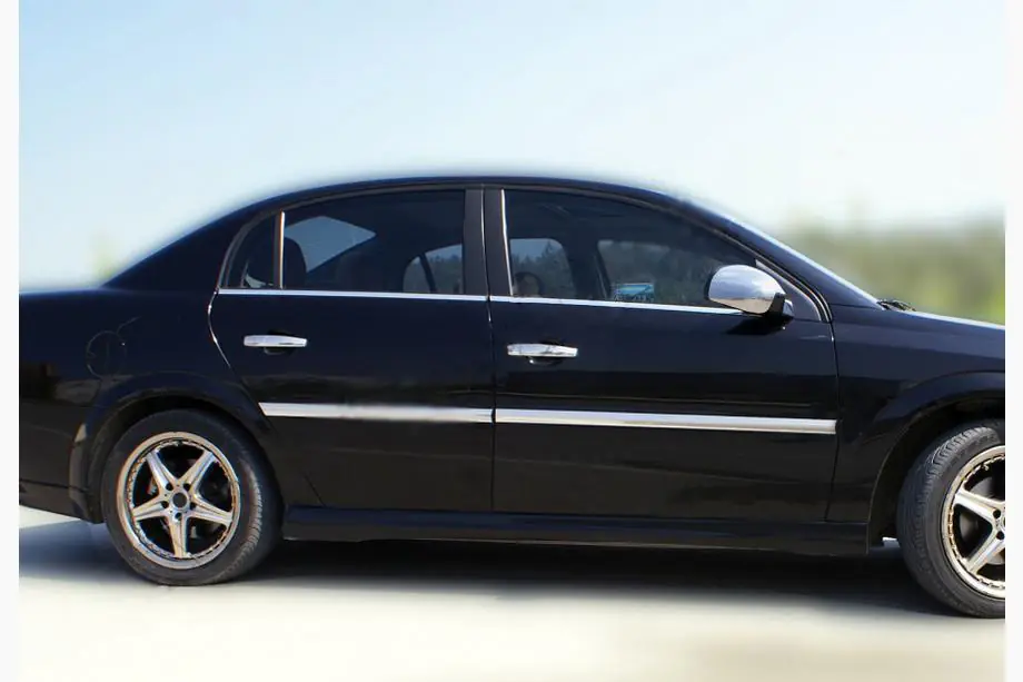 Opel Vectra C 2002–2008 Vnější okenní lišty (4 ks, nerez) Fotografie 3