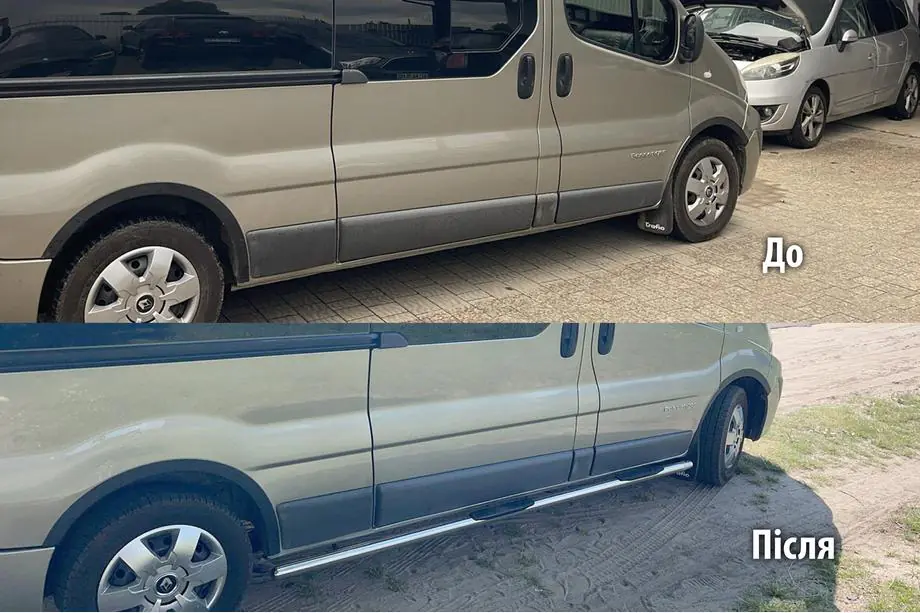 Opel Vivaro 2001–2015 Boční nášlapy – nerezové trubky (2 ks) Image