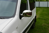 Renault Kangoo 1998–2008 Chromové kryty zpětných zrcátek (2004-2008, 2 ks) Carmos - Chromovaný plast fotografie 3
