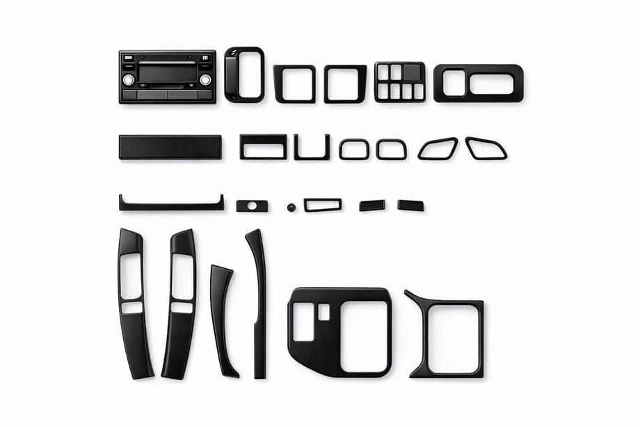 Toyota Land Cruiser Prado 120 2002–2009 Interiérové lišty do auta Hliník Image