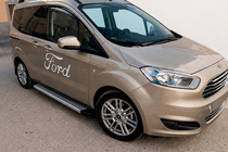 Ford Courier 2014–2023 Boční nášlapy Maya V2 (2 ks, hliník) fotografie 1