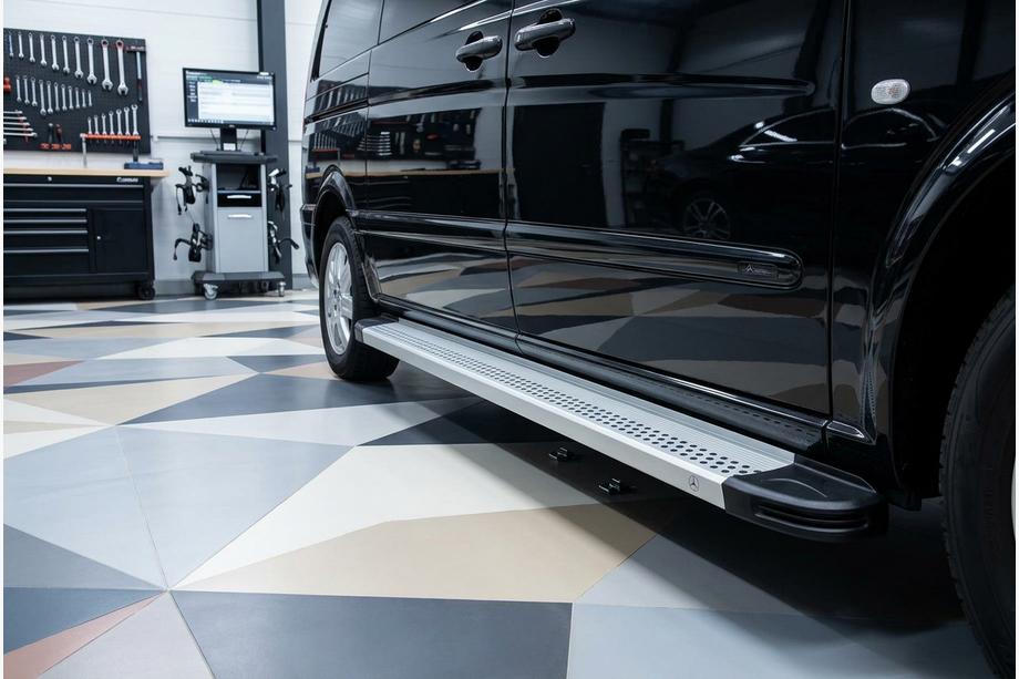 Mercedes Vito/V-class W447 2014– Boční nášlapy Maya V2 (2 ks, hliník) Image