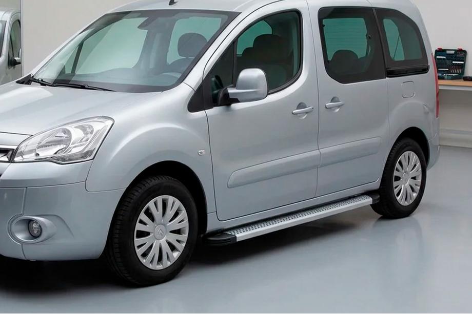 Peugeot Partner Tepee 2008–2018 Boční nášlapy Maya V2 (2 ks, hliník) Image