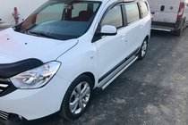 Renault Lodgy 2013–2022 Boční nášlapy Maya V2 (2 ks, hliník) fotografie 1