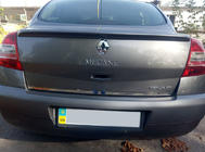Renault Megane II 2004–2009 Nerezová lišta na hranu víka kufru HB, Carmos - turecká ocel fotografie 4