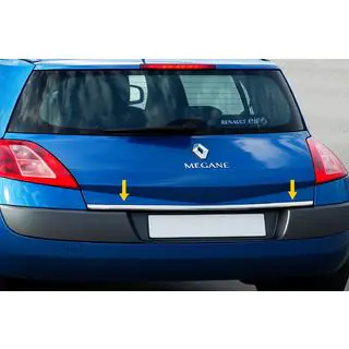 Nerezová lišta na hranu víka kufru Renault Megane II 2004–2009 fotografie 2