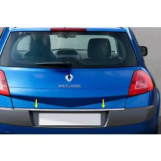 Nerezová lišta na hranu víka kufru Renault Megane II 2004–2009 fotografie 1