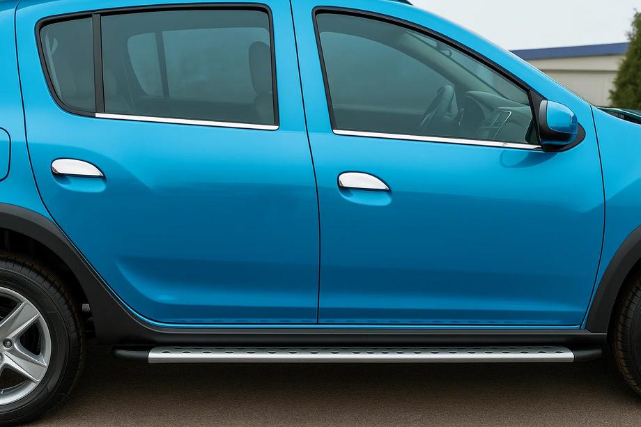 Renault Sandero 2007–2013 Vnější okenní lišty (4 ks, nerez) OmsaLine – italská nerezová ocel Image