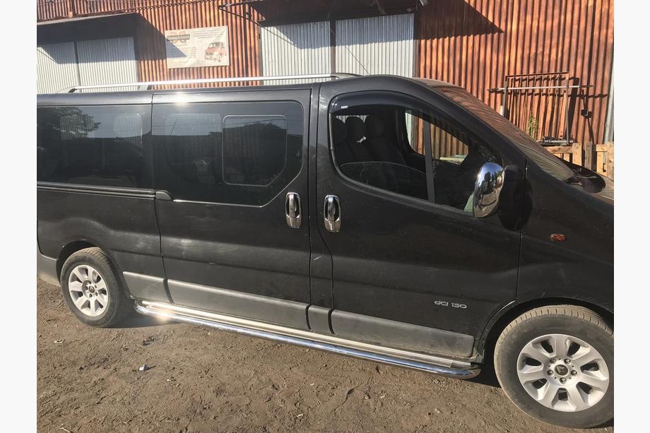 Renault Trafic 2001–2015 Boční nášlapy Premium (2 ks, nerez) 60 mm, dlouhý rozvor Fotografie 5