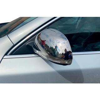 Nerezové kryty zpětných zrcátek (2 ks) Skoda Octavia II A5 2010–2013 fotografie 3