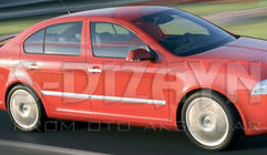 Skoda Octavia II A5 2010–2013 Nerezové kryty na dveřní lišty (4 ks) fotografie 2