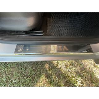 Kryty prahů Carmos (4 ks, nerez) Skoda Fabia 2007–2014 fotografie 4