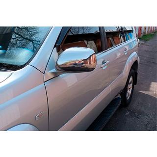 Nerezové kryty zpětných zrcátek (2 ks) Toyota Land Cruiser Prado 120 2002–2009 fotografie 4