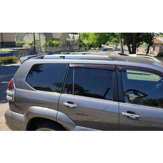 Turecké chromované střešní ližiny Toyota Land Cruiser Prado 120 2002–2009 fotografie 2