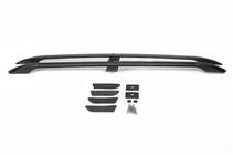 Toyota Land Cruiser Prado 120 2002–2009 Černé turecké střešní ližiny Plastové patky fotografie 16