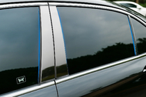 Honda Civic Sedan VIII 2006–2011 Nerezové lišty sloupků dveří (6 ks) fotografie 1