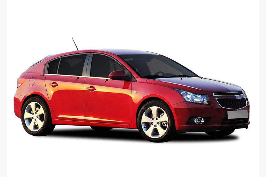 Chevrolet Cruze 2009–2015 Okenní lišty (nerez) HB, OmsaLine – italská nerezová ocel Fotografie 5