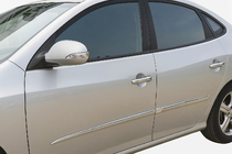Hyundai Elantra (HD) 2006–2011 Chromové kryty klik dveří (4 ks, nerez) fotografie 1