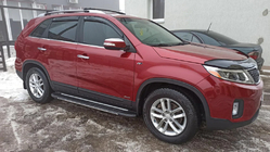 Kia Sorento II XM 2009–2014 Okenní lišty (6 ks, nerez) fotografie 1
