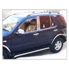 Mercedes ML W163 1997–2005 Vnější okenní lišty (6 ks, nerez) fotografie 5