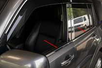 Mitsubishi Pajero Wagon IV 2006–2021 Nerezové lišty oken (sada 4 ks) fotografie 1