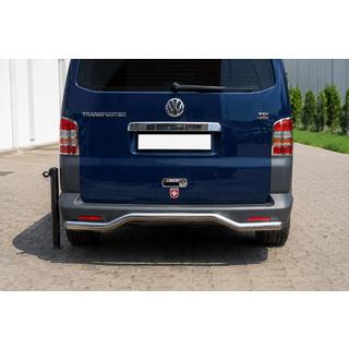 Zadní ochranný rám vlna AK006 (nerez) Volkswagen T5 Caravelle 2004–2010