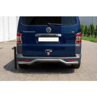 Zadní ochranný rám vlna AK006 (nerez) Volkswagen T5 Caravelle 2004–2010 fotografie 1