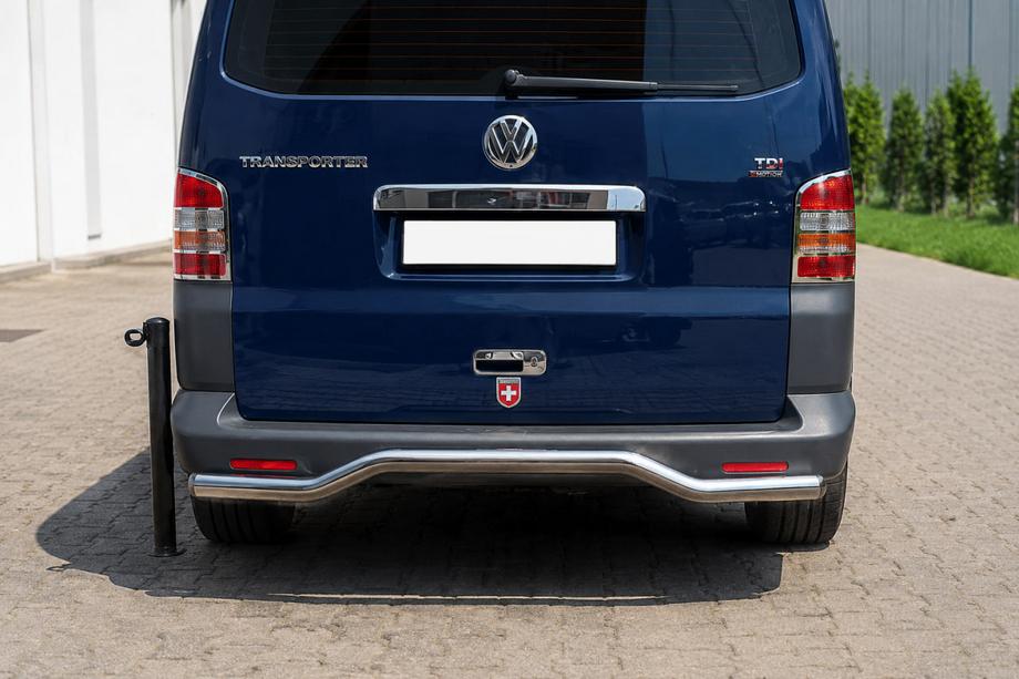 Volkswagen T5 Caravelle 2004–2010 Zadní ochranný rám vlna AK006 (nerez) Fotografie 1