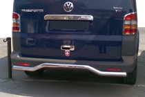Volkswagen T5 Transporter 2003–2010 Zadní ochranný rám vlna (nerez) fotografie 2