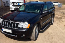 Jeep Grand Cherokee WK 2004–2010 Boční prahy Maydos V2 (2 ks, nerez) fotografie 2