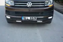 Volkswagen T6 2015–2024 Přední nárazníkový lip spoiler Sport 2-LED 2015-2018 (k lakování) fotografie 10