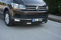 Volkswagen T6 2015–2024 Přední nárazníkový lip spoiler Sport 2-LED 2015-2018 (k lakování) fotografie 11