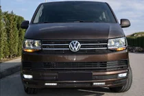 Volkswagen T6 2015–2024 Přední nárazníkový lip spoiler Sport 2-LED 2015-2018 (k lakování) fotografie 2