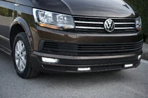 Volkswagen T6 2015–2024 Přední nárazníkový lip spoiler Sport 2-LED 2015-2018 (k lakování) fotografie 1
