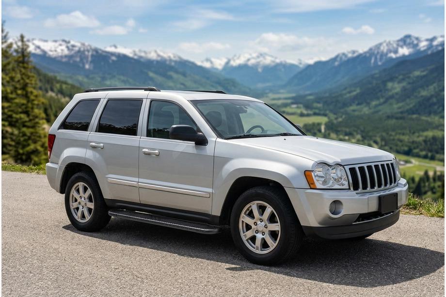 Jeep Grand Cherokee WK 2004–2010 Boční prahy Bosphorus Black (2 ks, hliník) Image