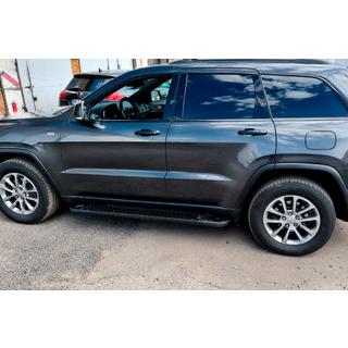 Boční nášlapy Allmond Black (2 ks, hliník) Jeep Grand Cherokee WK2 2010–2021 fotografie 3