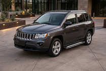 Jeep Compass 2006–2016 Boční nášlapy Rainbow (2 ks, hliník) fotografie 1