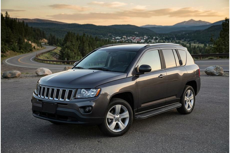 Jeep Compass 2006–2016 Boční prahy Bosphorus Black (2 ks, hliník) Image