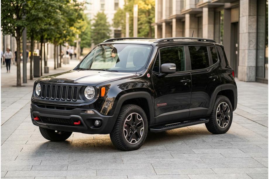 Jeep Renegade 2014– Boční nášlapy Allmond Black (2 ks, hliník) Image