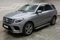 Mercedes GLE/ML třída W166 2011–2018 Boční prahy Maydos V2 (2 ks, nerez) fotografie 1