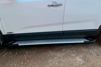 Kia Sorento II XM 2009–2014 Boční nášlapy Allmond Grey (2 ks, hliník) fotografie 4