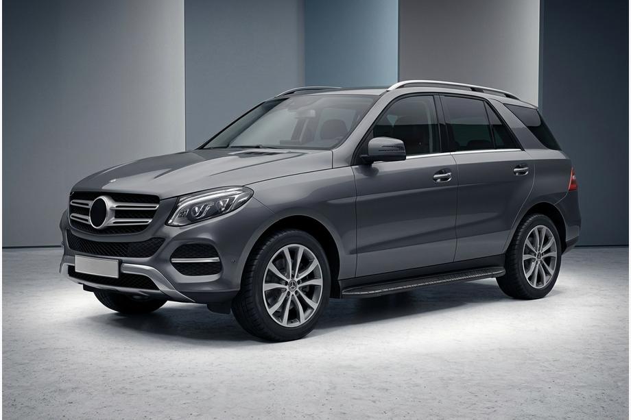 Mercedes GLE/ML třída W166 2011–2018 Boční prahy Bosphorus Black (2 ks, hliník) Image