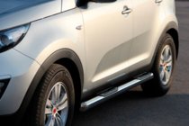 Kia Sportage 2010–2015 Boční nášlapy – nerezové trubky (2 ks) fotografie 1