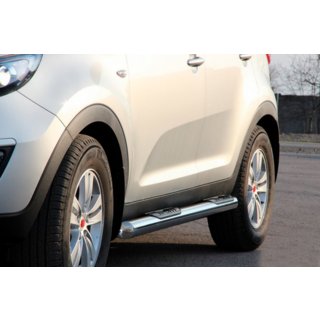 Boční nášlapy – nerezové trubky (2 ks) Kia Sportage 2010–2015 fotografie 4