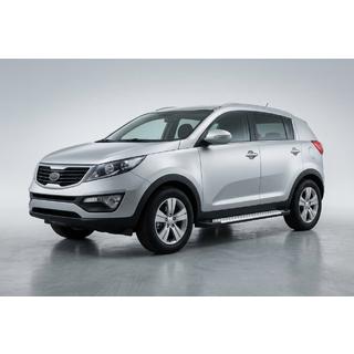 Boční nášlapy Allmond Grey (2 ks, hliník) Kia Sportage 2010–2015 fotografie 1