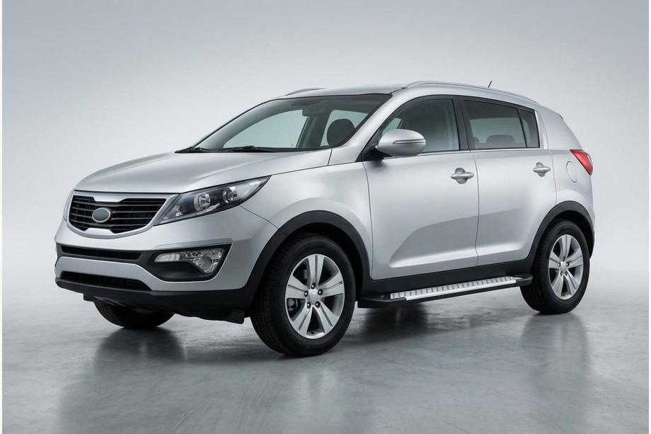 Kia Sportage 2010–2015 Boční nášlapy Allmond Grey (2 ks, hliník) Image