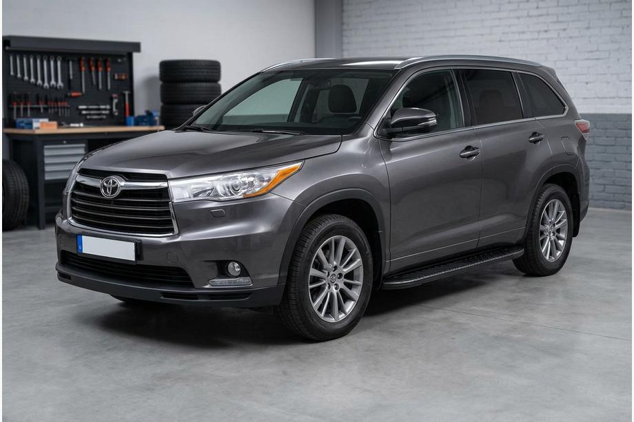Toyota Highlander 2013–2019 Boční prahy Bosphorus Black (2 ks, hliník) Fotografie 1
