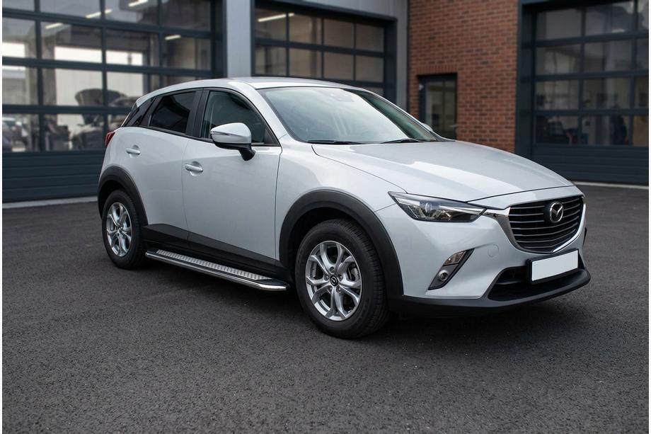 Mazda CX-3 2015– Boční prahy Maydos V2 (2 ks, nerez) Image