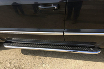 Mercedes GLK třída X204 2008–2015 Boční prahy Maydos V2 (2 ks, nerez) fotografie 1