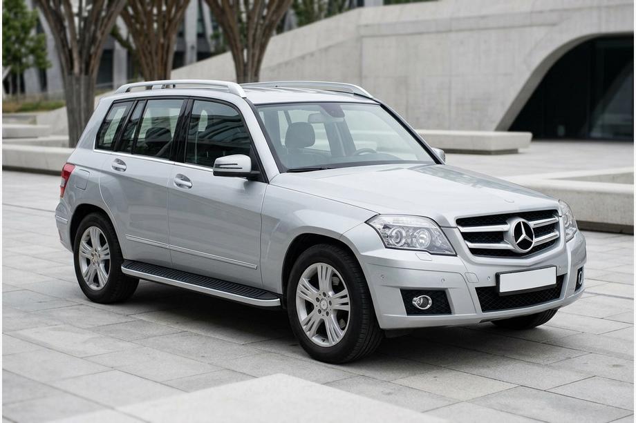 Mercedes GLK třída X204 2008–2015 Boční prahy Tayga Grey (2 ks, hliník) Fotografie 1